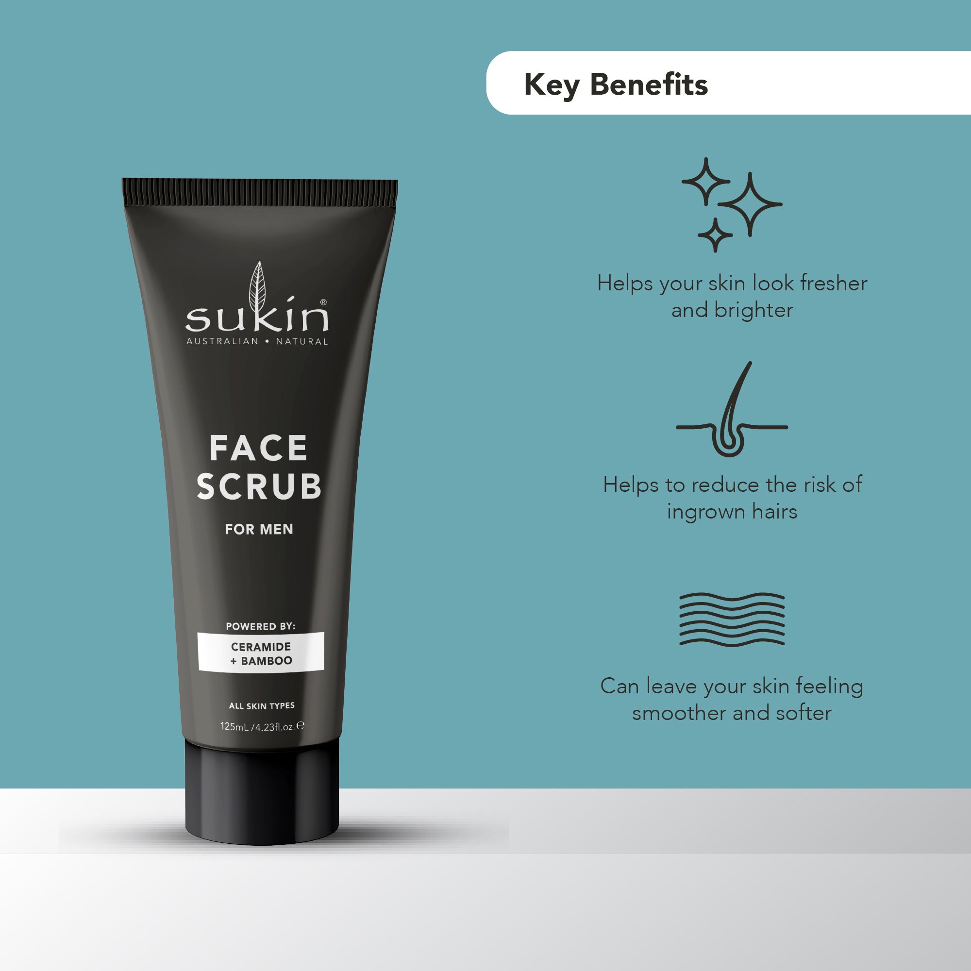 MEN'S FACE SCRUB 125ML